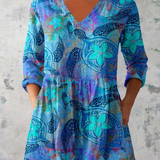 Justina | Blusa longa com decote em V