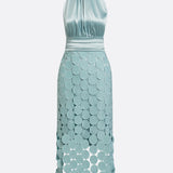 PALMEIRA | VESTIDO MIDI DE DECOTE HALTER PARA MULHER