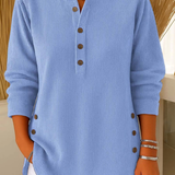 PILAR | TÚNICA HENLEY COM BOTÕES