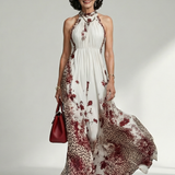 Tabita™ | Vestido Maxi Floral de Manga Comprida com Saia Volumosa