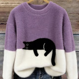 CLÁUDIA | CAMISOLA OVERSIZED COM GATO PARA MULHER
