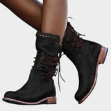 Carminda™ | Botas vintage com atacadores
