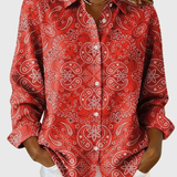 SUSANA | BLUSA PAISLEY COM BOTÕES PARA SENHORA