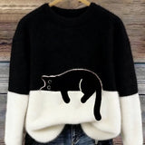 CLÁUDIA | CAMISOLA OVERSIZED COM GATO PARA MULHER