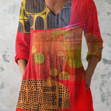Leda | Blusa ampla com decote em V