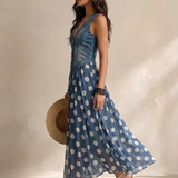 ISABEL | VESTIDO COMPRIDO DE BOLINHAS PARA MULHERES