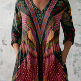 Margarida | Blusa longa com decote em V