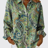 SUSANA | BLUSA PAISLEY COM BOTÕES PARA SENHORA