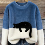CLÁUDIA | CAMISOLA OVERSIZED COM GATO PARA MULHER