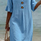 Vestido casual de mulher.