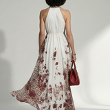 Tabita™ | Vestido Maxi Floral de Manga Comprida com Saia Volumosa