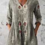 Etelvina | Blusa Solta com Decote em V