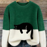 CLÁUDIA | CAMISOLA OVERSIZED COM GATO PARA MULHER