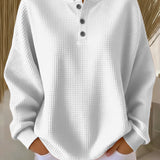 LEOPOLDINA | CAMISOLA HENLEY COM TEXTURA WAFFLE