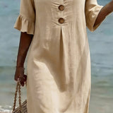 Vestido casual de senhora.