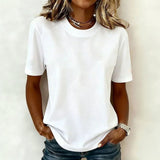 Ermelinda™ | Camisola Básica de Cor Lisa