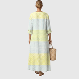 Onilda™ | Vestido de Linho Elegância Natural