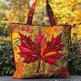 Teresa™ | Mala Tote Artesanal com Padrão Outonal