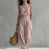 NATALIA | CONJUNTO COM CALÇAS LONGAS E TOP