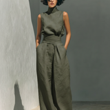 Verónica™ | Conjunto minimalista com top e calças longas
