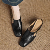 Mules em couro Almira