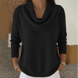 ROSINHA | CAMISOLA FEMININA COM GOLA DRAPEADA