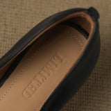 Sapatos de salto baixo em pele Celeste
