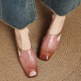 Mules em couro Almira