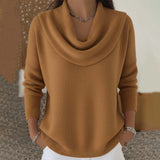 ROSINHA | CAMISOLA FEMININA COM GOLA DRAPEADA