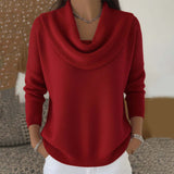 ROSINHA | CAMISOLA FEMININA COM GOLA DRAPEADA