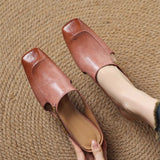 Mules em couro Almira