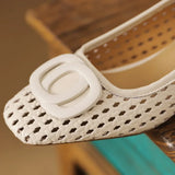 Mocassins em pele entrançada Osana