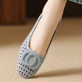 Mocassins em pele entrançada Osana