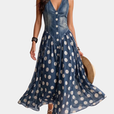 ISABEL | VESTIDO COMPRIDO DE BOLINHAS PARA MULHERES