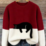CLÁUDIA | CAMISOLA OVERSIZED COM GATO PARA MULHER