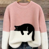 CLÁUDIA | CAMISOLA OVERSIZED COM GATO PARA MULHER