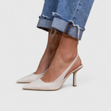Leonor™ | Sapato slingback de salto fino e biqueira pontiaguda