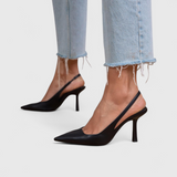 Leonor™ | Sapato slingback de salto fino e biqueira pontiaguda