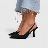 Leonor™ | Sapato slingback de salto fino e biqueira pontiaguda
