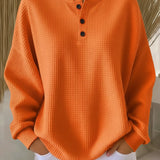 LEOPOLDINA | CAMISOLA HENLEY COM TEXTURA WAFFLE
