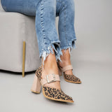 Amadora™ | Sapato de salto alto com padrão leopardo