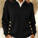 AIDA | CAMISOLA COM GOLA POLO E BOTÕES