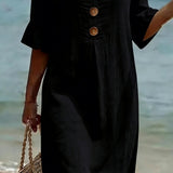 Vestido casual de senhora.
