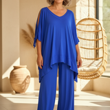 Úrsula™ | Conjunto de Túnica com Ombros Descobertos e Calças