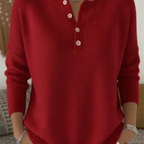 CARLA | CAMISOLA DE MALHA COM BOTÕES HENLEY