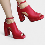 Lopez Sapatos de Salto Grosso Multicoloridos