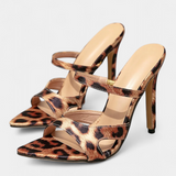 Annai Sapatos de salto agulha elegantes com biqueira pontiaguda