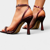 Kelly Sapatos de Salto Agulha Coloridos com Tira não Tornozelo