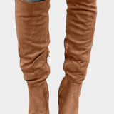 Calliope Botas de Salto Grosso até ao Joelho