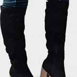 Calliope Botas de Salto Grosso até ao Joelho